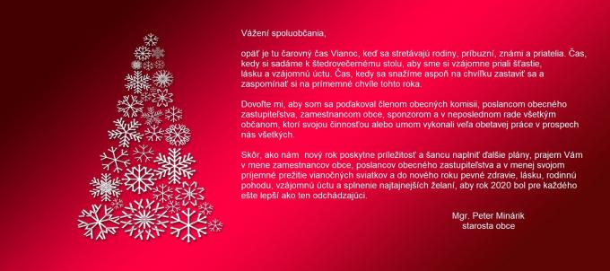 Vianočný pozdrav