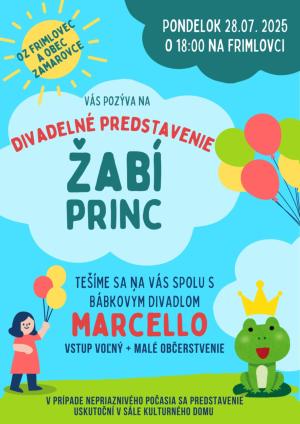Žabí princ - bábkové divadlo