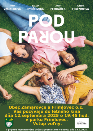 Letné kino - Pod parou