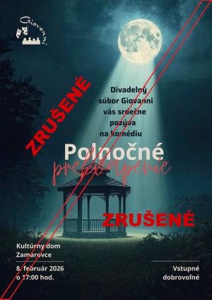 Divadelné predstavenie zrušenie