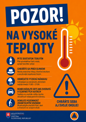 VYSTRAHA PRED VYSOKÝMI  TEPLOTAMI 1