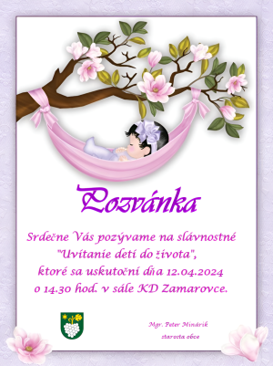 Uvítanie detí do života